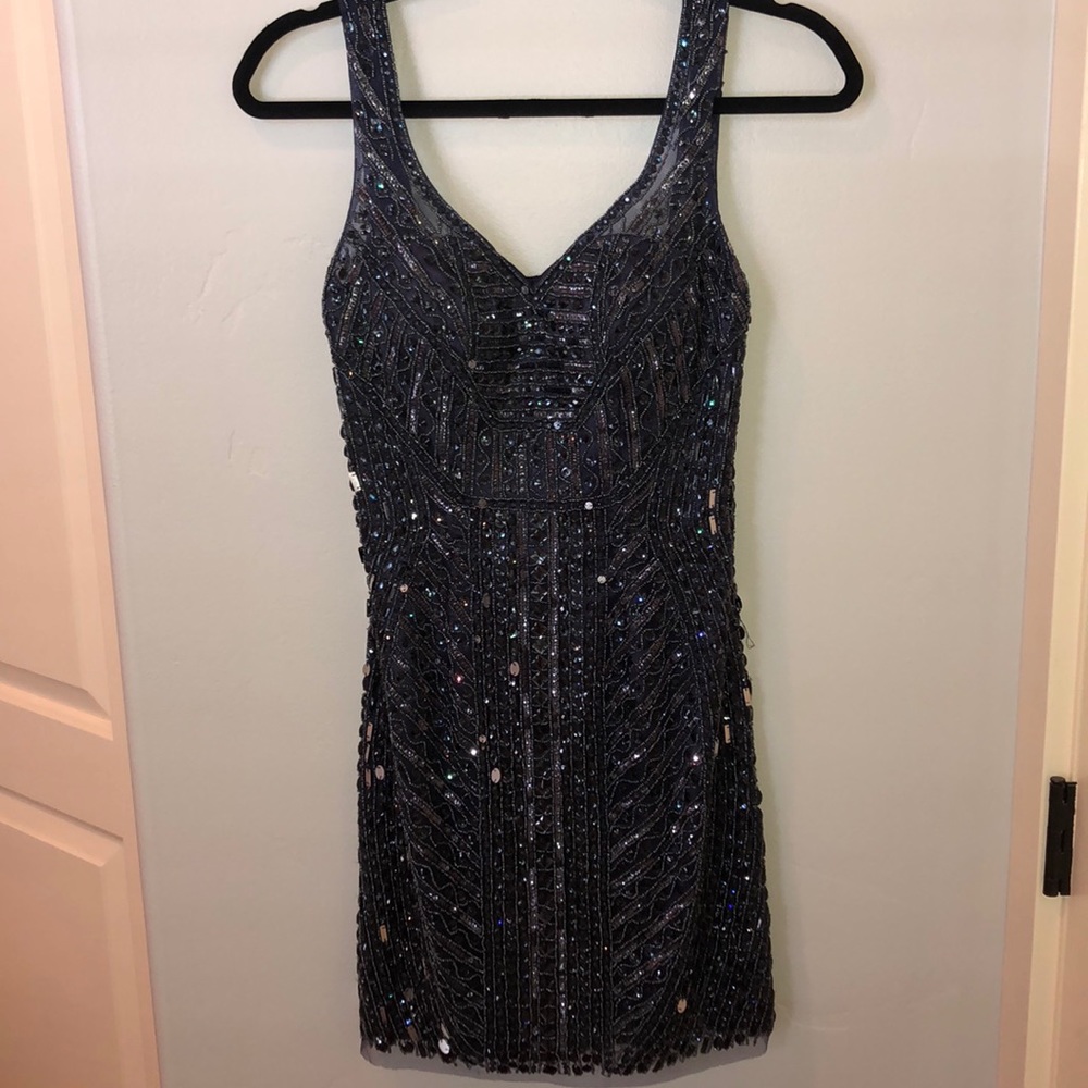 Navy Blue Sherri Hill Dress